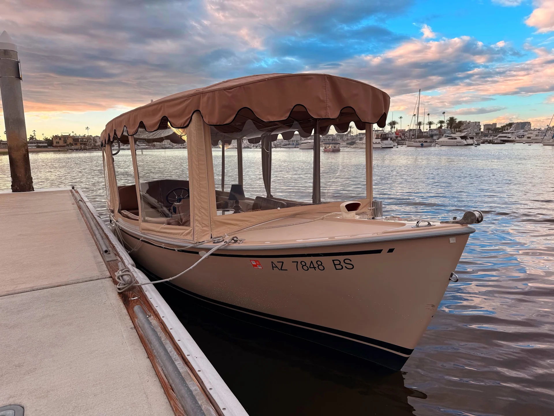 Sea Watt — Duffy 21 electric boat, Bayside Village Newport Beach